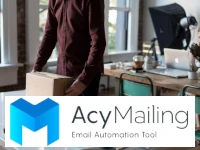 Logo di AcyMailing. Il software per l'automazione delle email che aiuta le aziende a restare in contatto con i clienti