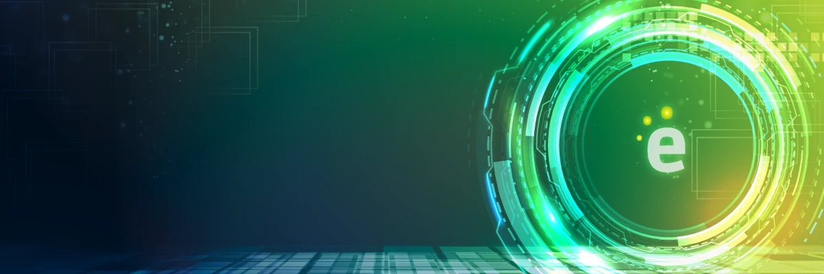 Siamo tecnologici, ma con un'anima e una sensibilità umana Dal sito di Ergonet, il logo con la e, inserito in un ingranaggio dalla grafica computerizzata. Siamo tecnologici, ma con un'anima e una sensibilità umana.